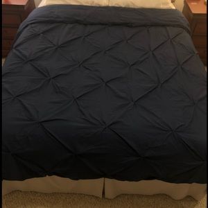 NEW Queen navy blue duvet cover